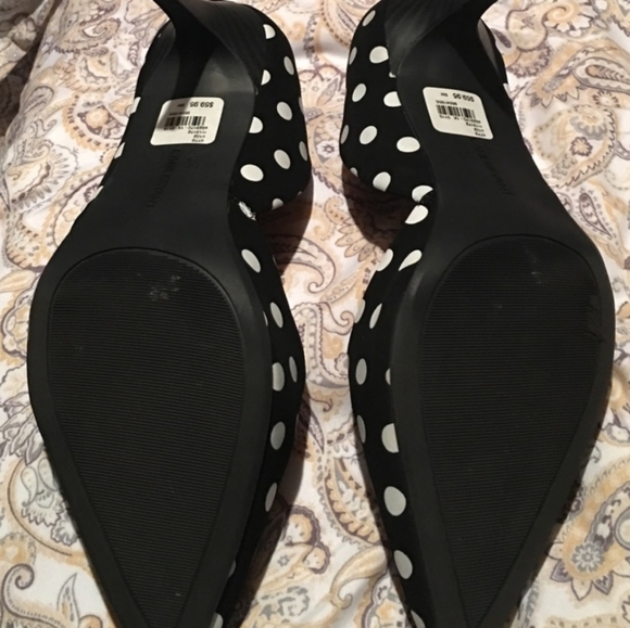 Polka Dot Heels sz 9W - Picture 2 of 2